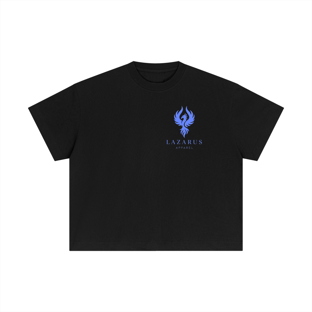 RISE. Boxy Tee - Black/Blue